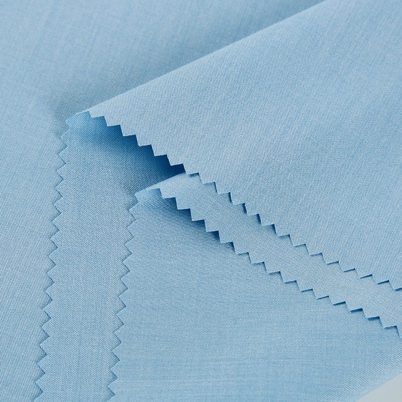 soft breathable organic plain stretch polyester 50 bamboo fabric for clothes
