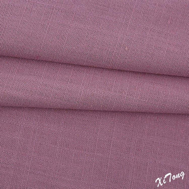 2022 New Design linen fabric 100% Polyester linen fabric for clothing
