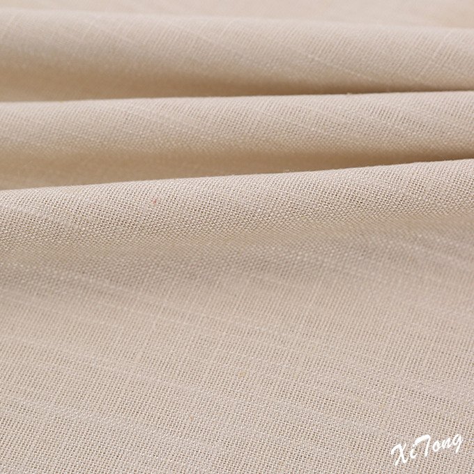 2022 New Design linen fabric 100% Polyester linen fabric for clothing