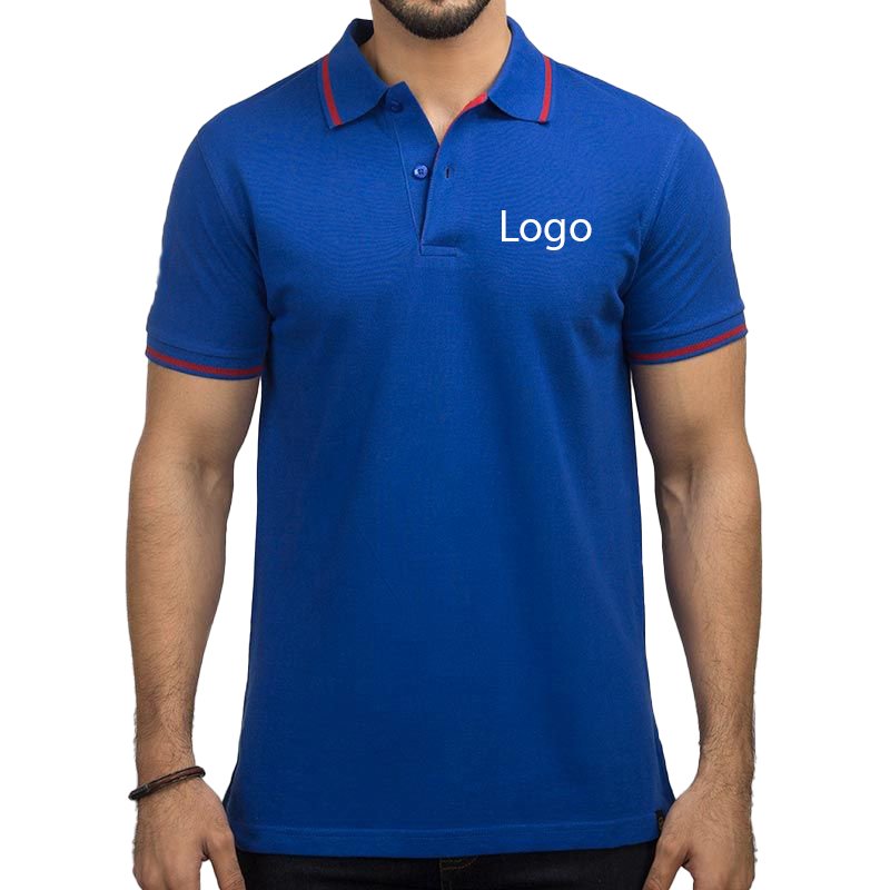 Factory Custom Logo Cotton Fabric Short Sleeve Spring Mens Black Breathable Polo Shirts Sport T-shirt Plus Size Men polo Shirt
