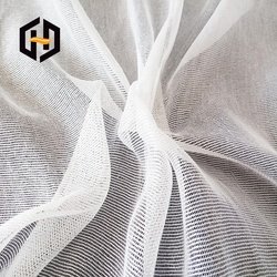Manufacturer's high-quality 100% polyester fabric mesh lining for PVC wallpaper backing