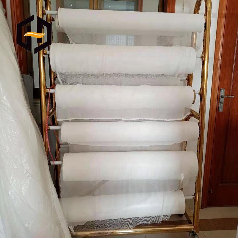 Manufacturer's high-quality 100% polyester fabric mesh lining for PVC wallpaper backing