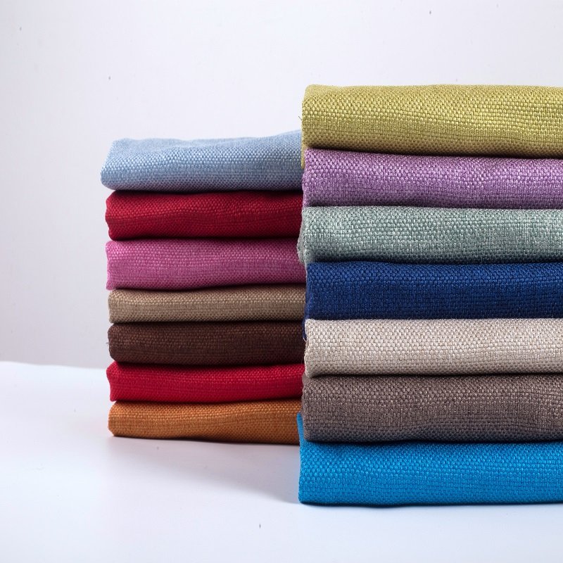 High Quality 100% Polyester Plain Weaved Sofa Fabric Soft Upholstery for Furniture for Sofas Bags Curtains Blankets