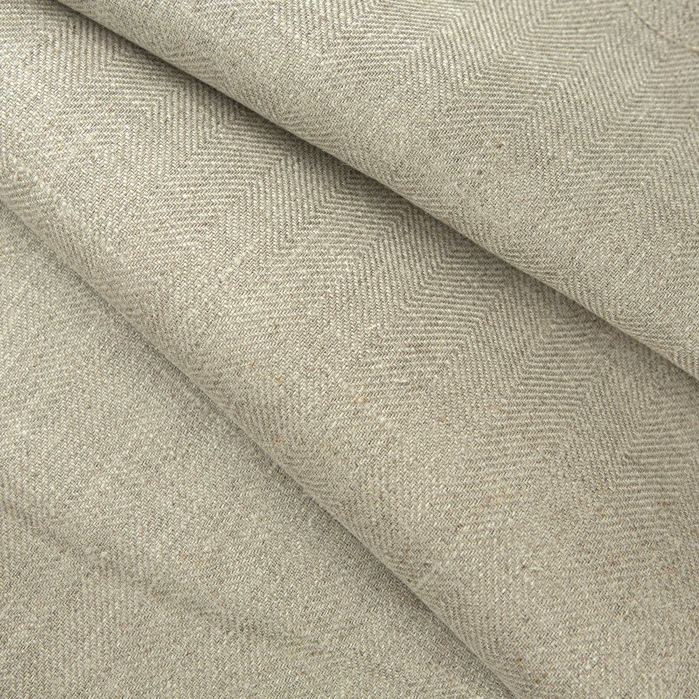 High Quality 320 GSM 100% Linen Woven Twill Weave Fabric Organic Printed Natural Soft Breathable Home Use Clothes Shirts