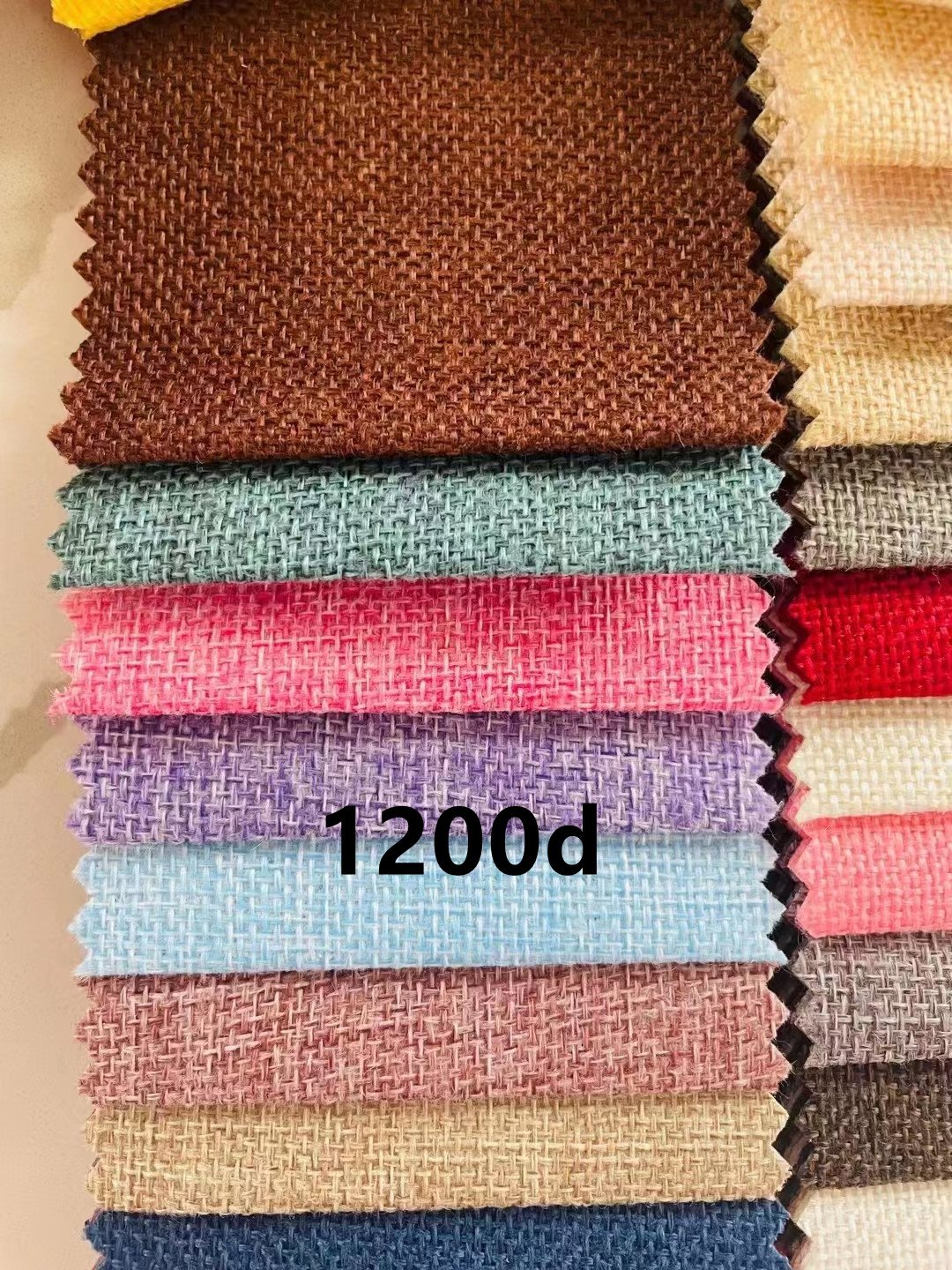 In stock linen polyester blend fabrics plain linen fabric sofa polyester linen fabric