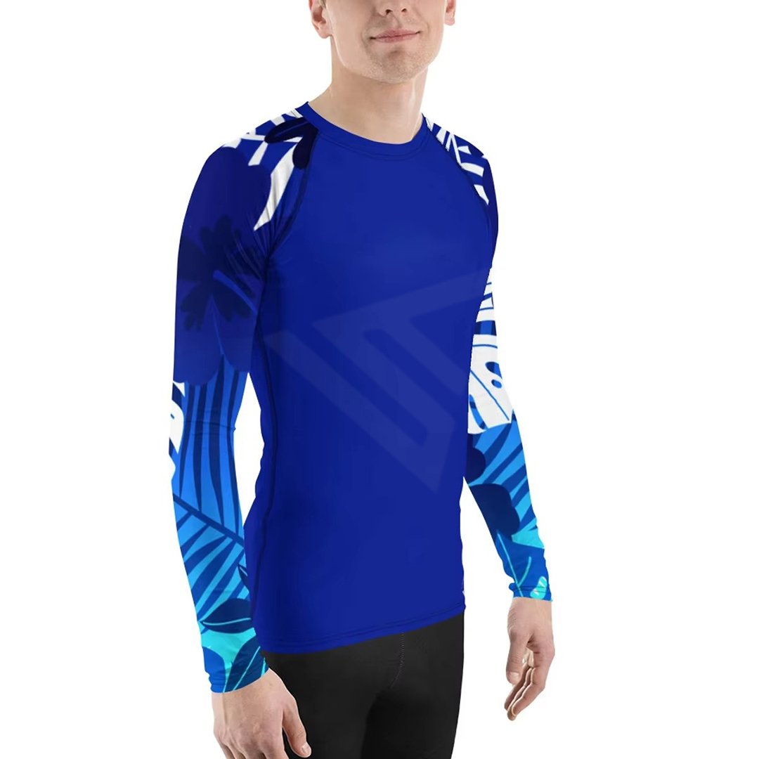 Custom Quality Long Sleeve MMA Rash Guards BJJ Fitness Compression Shirts Wholesale Fabric and Spandex Material