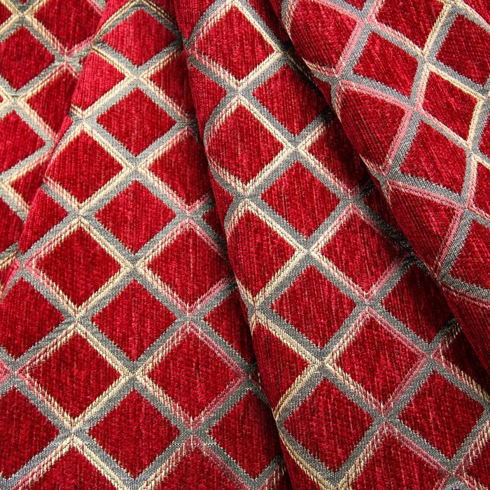 100% polyester china upholstery diamond fabric