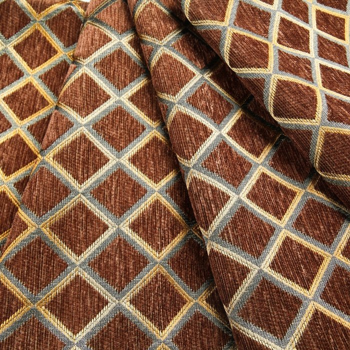 100% polyester china upholstery diamond fabric