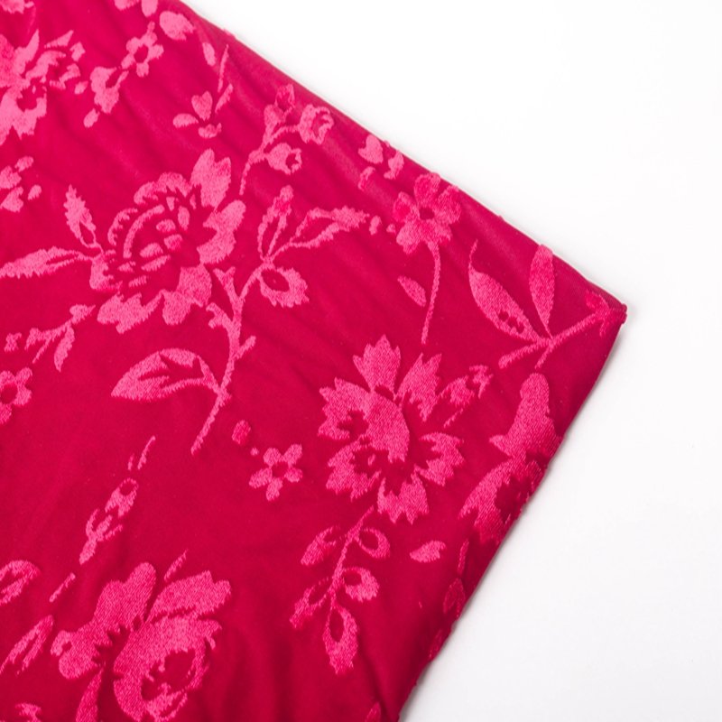 New design knit 4 way stretch burnout velvet fabric for garment clothing textile custom elastic fashion ripstop air underwear