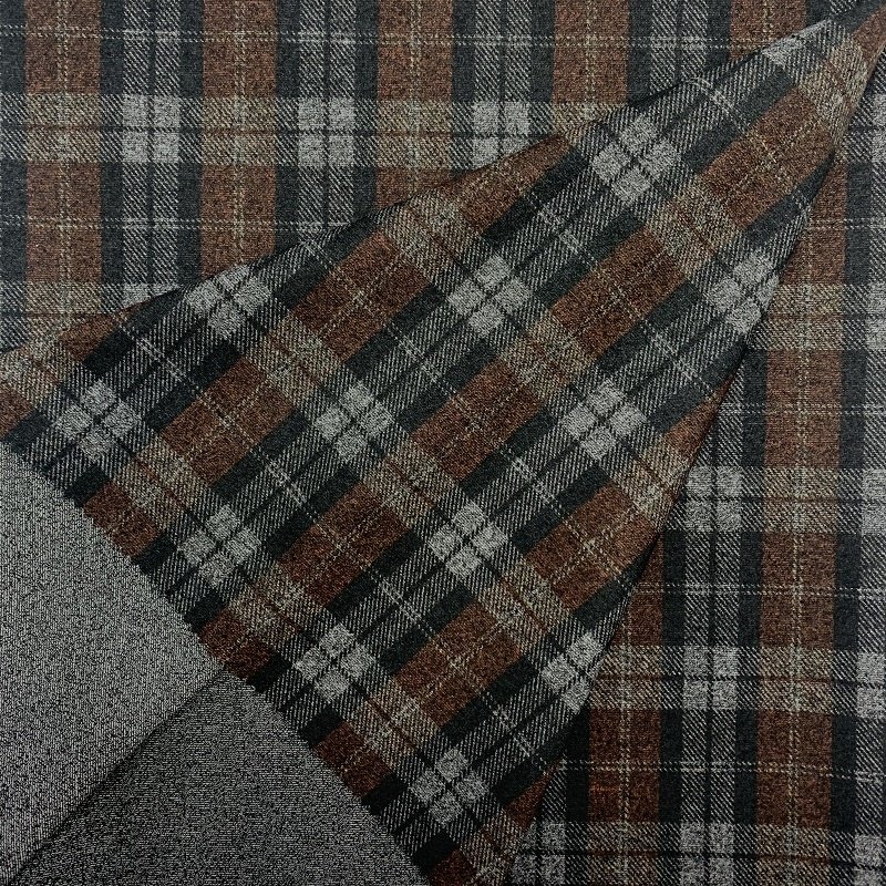 Good Quality 300gsm Classic Knitted Plaid Wholesale Custom 65/35/5 RT Roma Fa Printed Ponti Di TR King Roma Suit Fabric