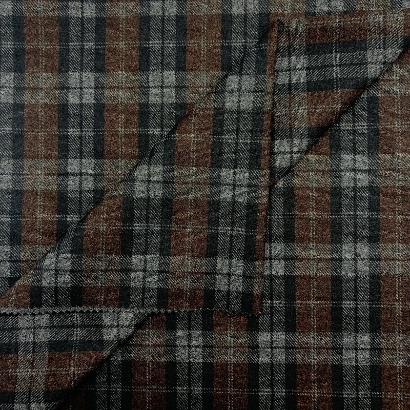 Good Quality 300gsm Classic Knitted Plaid Wholesale Custom 65/35/5 RT Roma Fa Printed Ponti Di TR King Roma Suit Fabric