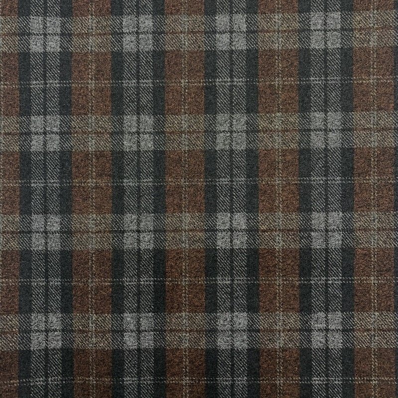Good Quality 300gsm Classic Knitted Plaid Wholesale Custom 65/35/5 RT Roma Fa Printed Ponti Di TR King Roma Suit Fabric