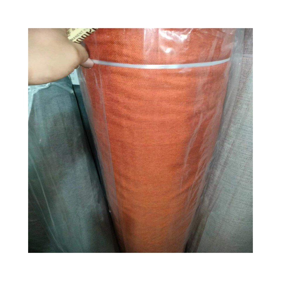 Factory directly sale colorful polyester linen fabric for sofa home textiles