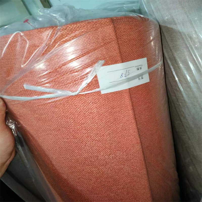 Factory directly sale colorful polyester linen fabric for sofa home textiles