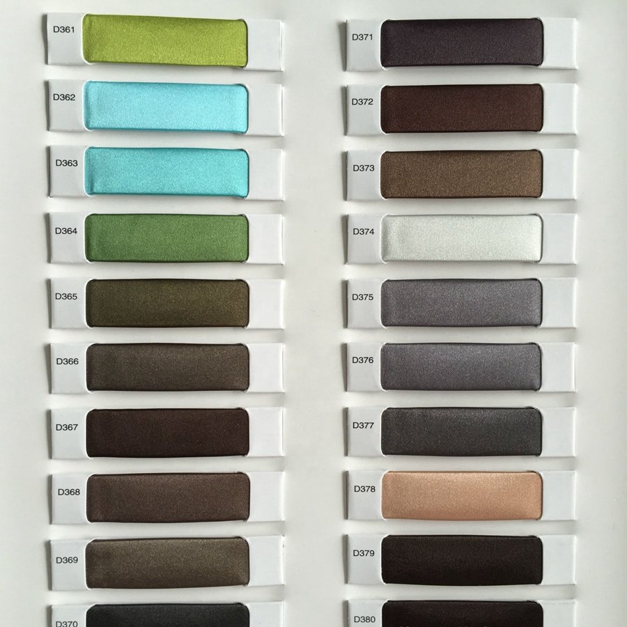 stocked multi colors 100% Polyester bright satin fabric sateen fabric