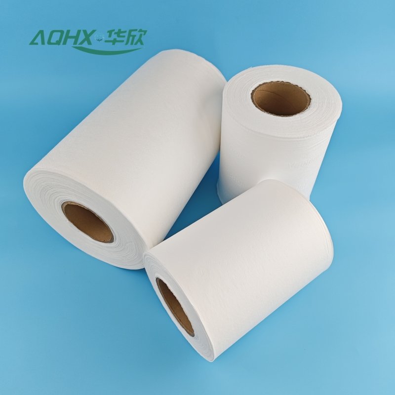 Bamboo fiber spunlace non-woven fabric with natural antibacterial effect, raw material for sanitary products