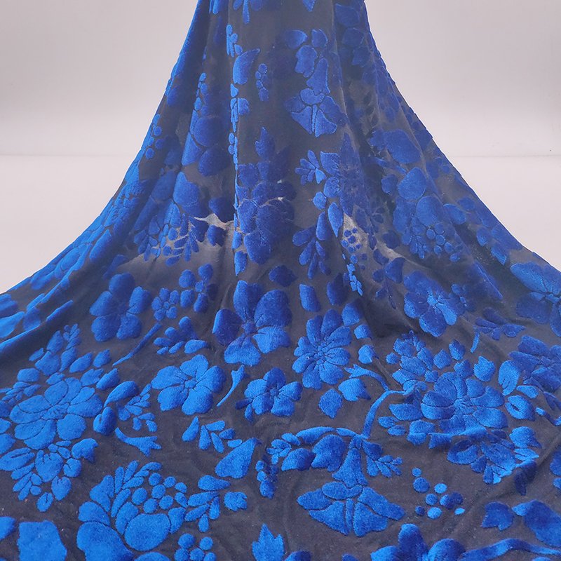 burnout velvet fabric for garment fashion textile custom clothing knitted 4 way stretch double dyeing elastic ripstop dance