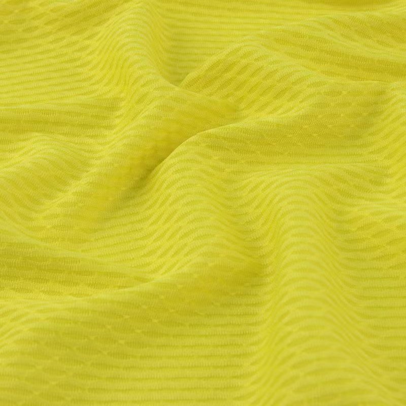 China Manufacturer Breathable Drifit Fabric Sportswear 100% Polyester Jacquard Breathable Jersey Fabric For Team Uniform