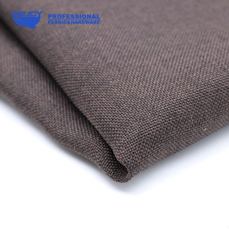 Wejoy wholesale faux linen fabric canvas roll for sofa upholstery
