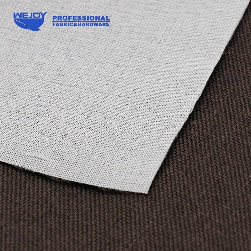 Wejoy wholesale faux linen fabric canvas roll for sofa upholstery