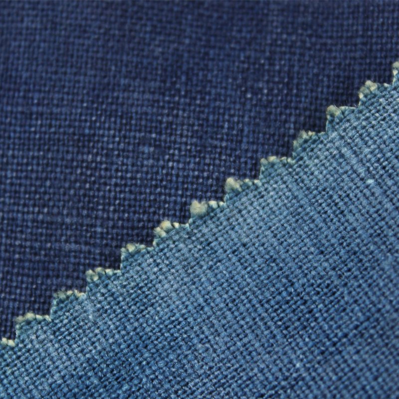 2022 New Fashion Shrink-resistant Indigo Denim Fabric 100% Linen Fabric For Jacket Jeans Skirt Dress