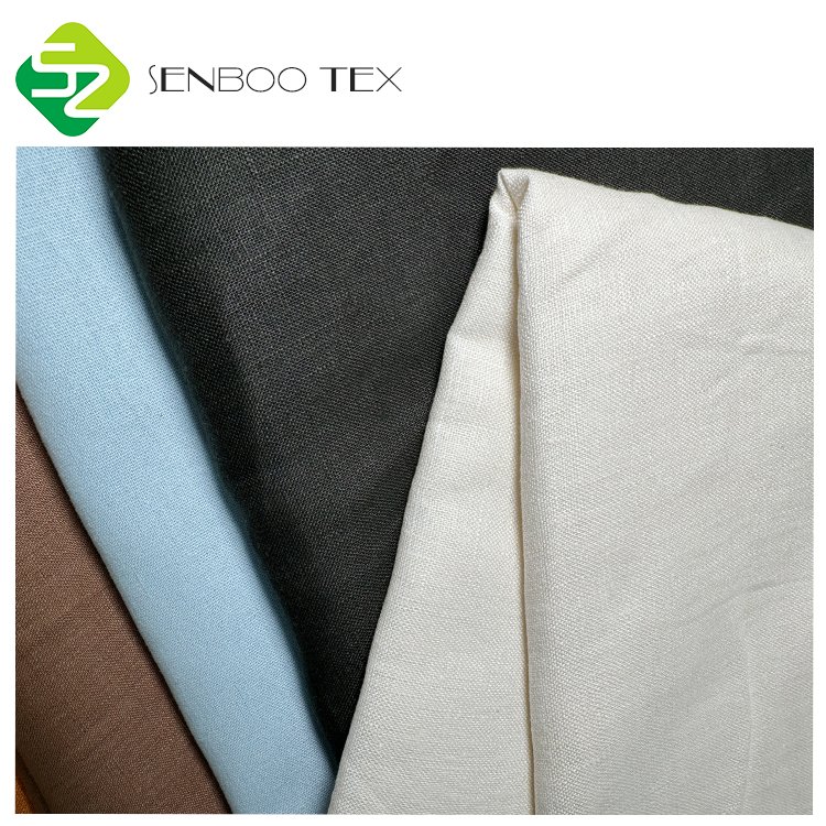 Premium Quality European 240GSM 100% Washed French Linen Woven Plain Upholstery Fabric