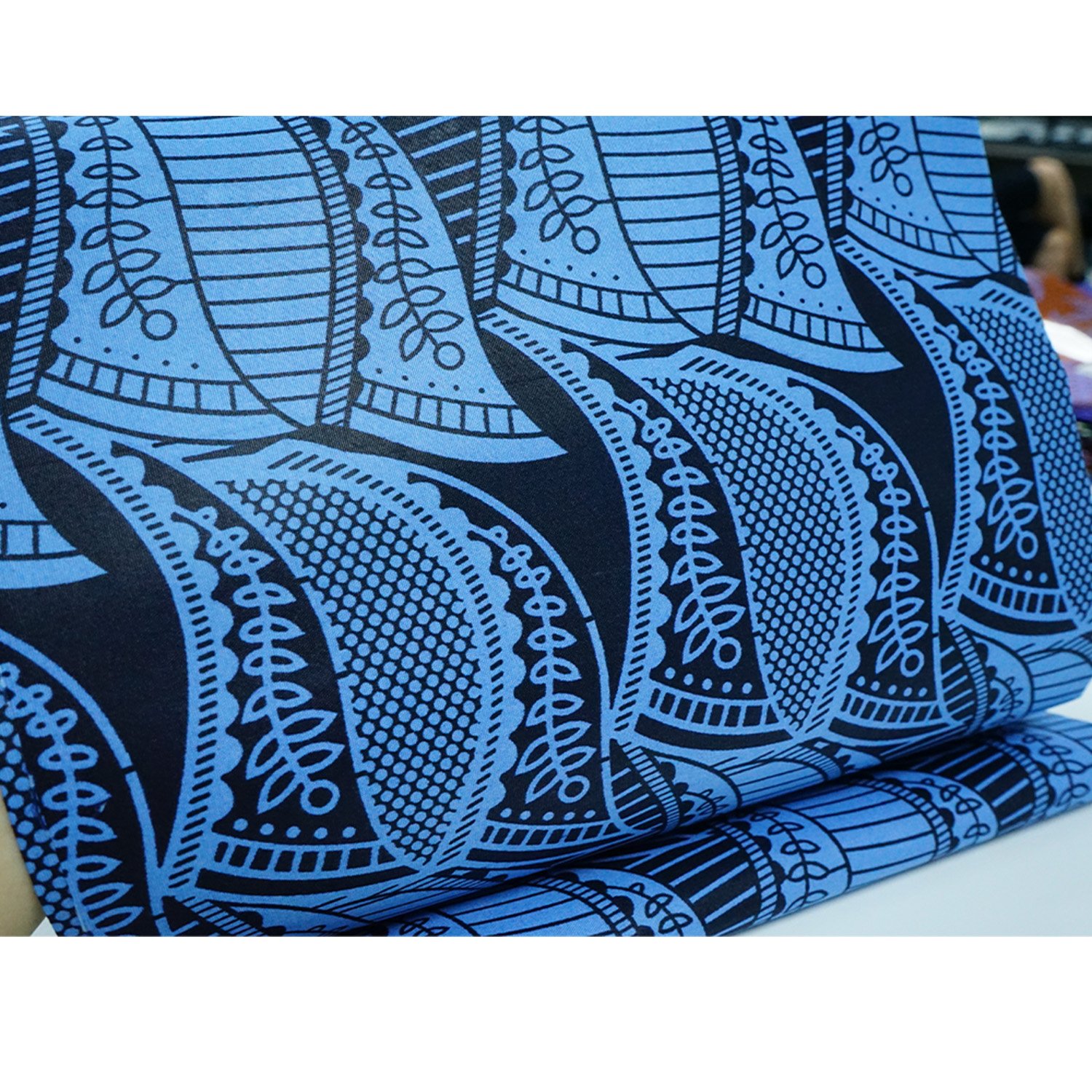 Fashion Nigeria Polyester Material African Print Fabric One Face Polyester Textile Wax