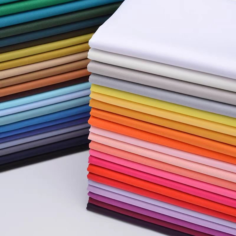 Solid Color 2024 Factory High quality natural 100% polyester plain fabric wholesale