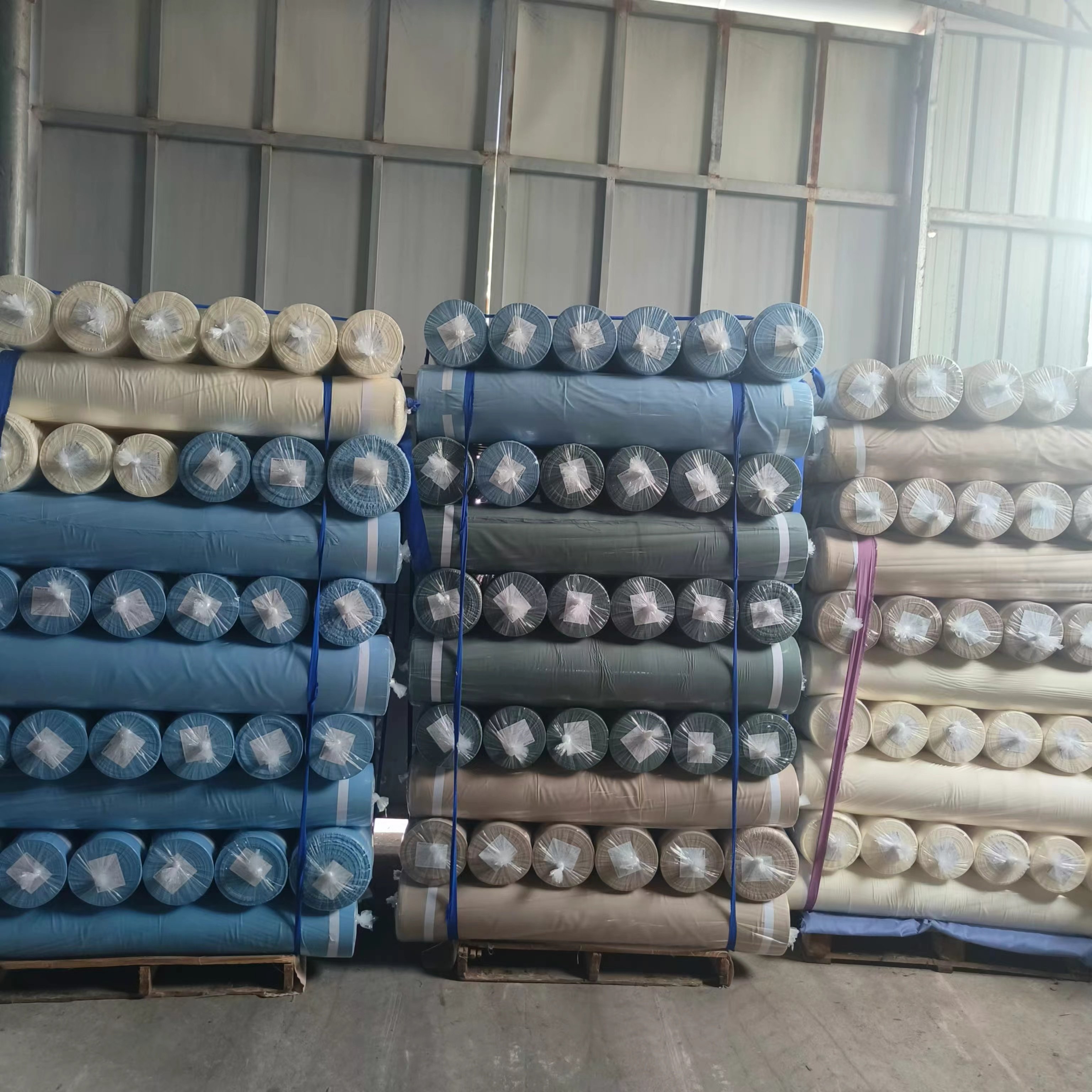 Solid Color 2024 Factory High quality natural 100% polyester plain fabric wholesale