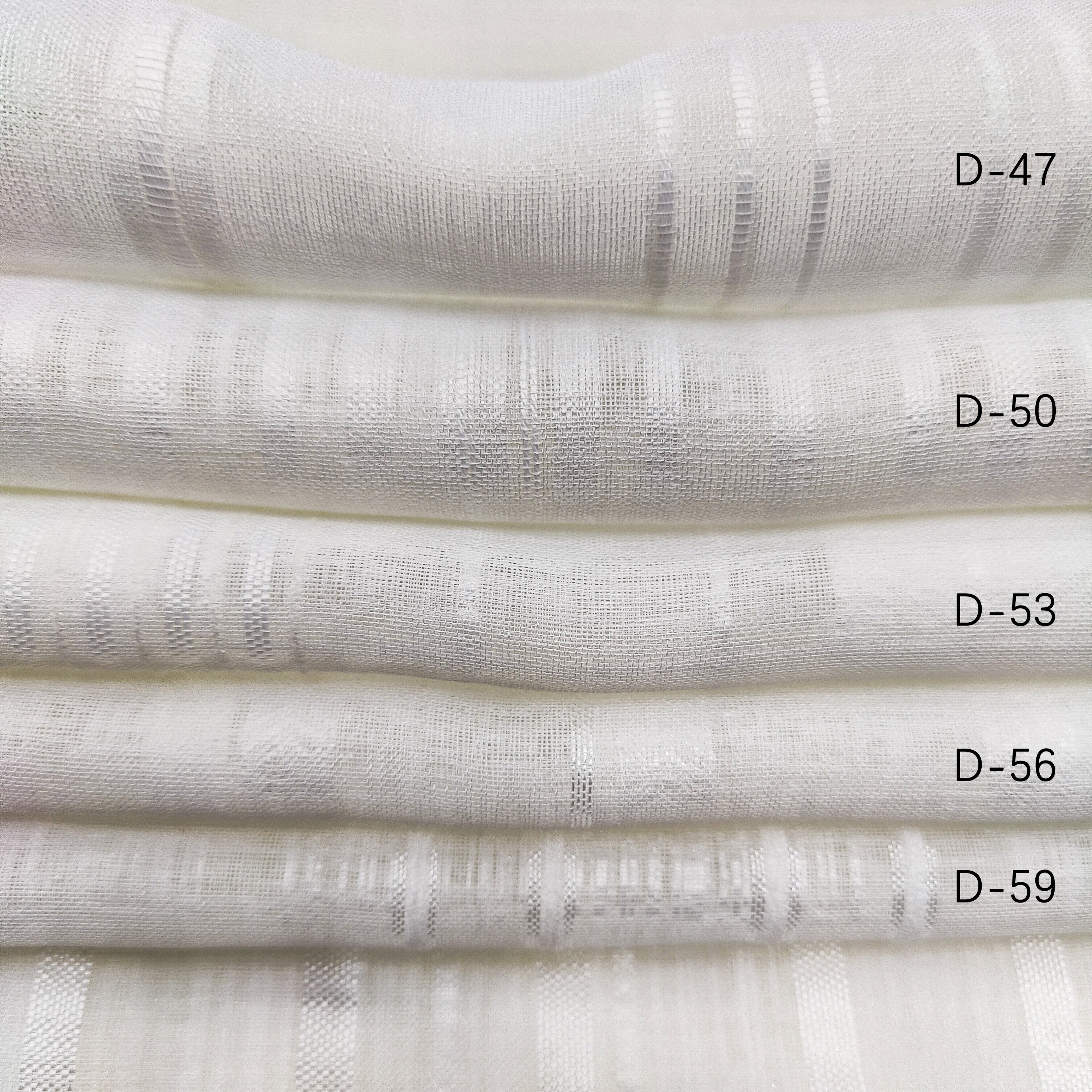 Bomar Hotel Sheer Curtains Sheer fabric For The Bedroom White 100% Polyester Faux Linen home textile curtain fabric