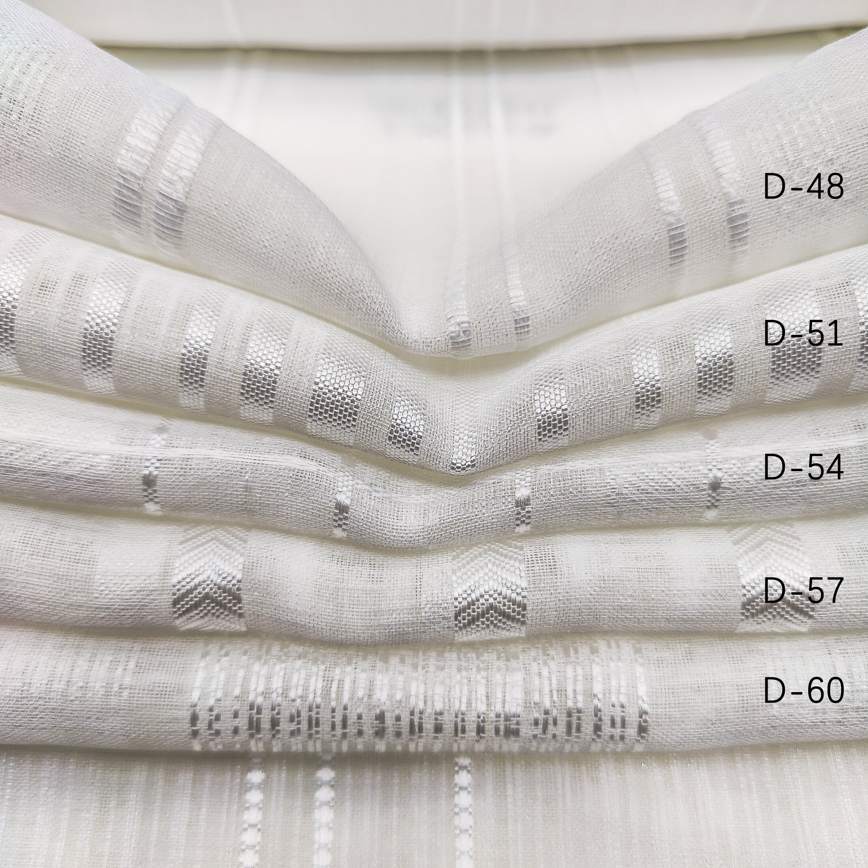 Bomar Hotel Sheer Curtains Sheer fabric For The Bedroom White 100% Polyester Faux Linen home textile curtain fabric