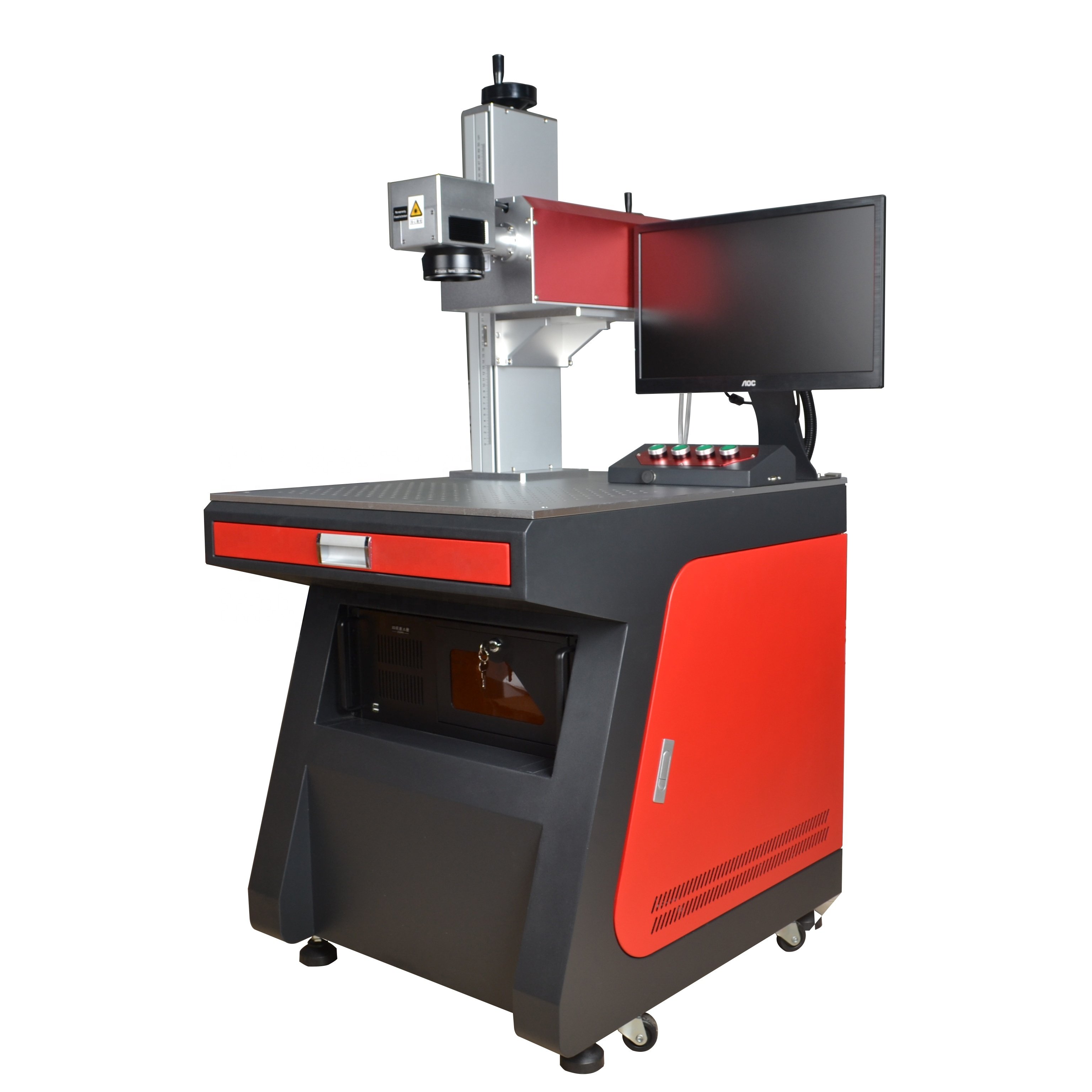 Hanniu UV Fiber Laser Marking Machine For leather pvc bamboo products
