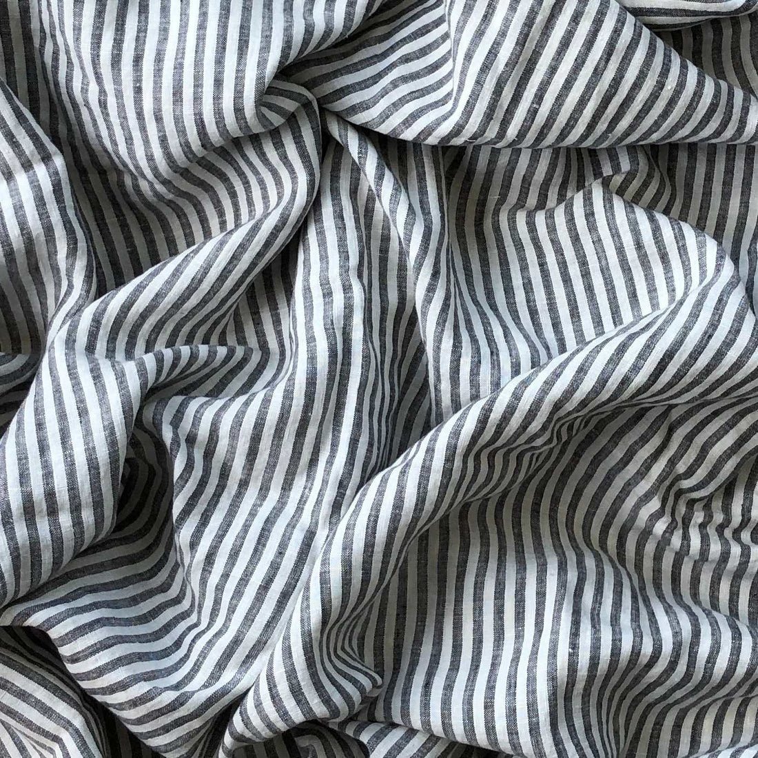 100% Natural Linen Quilt Cover French organic flax fabric Stripe linen Duvet Set 4 PCS pillowcase Linen bedding set Custom