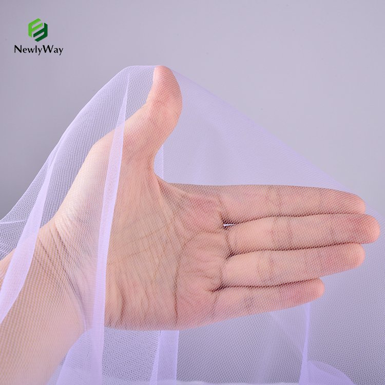 Shaoxing Supplier Large Holes Diamond Net Mesh American Tulle Fabric For Tutus Kids Dress Wedding Dress Gowns