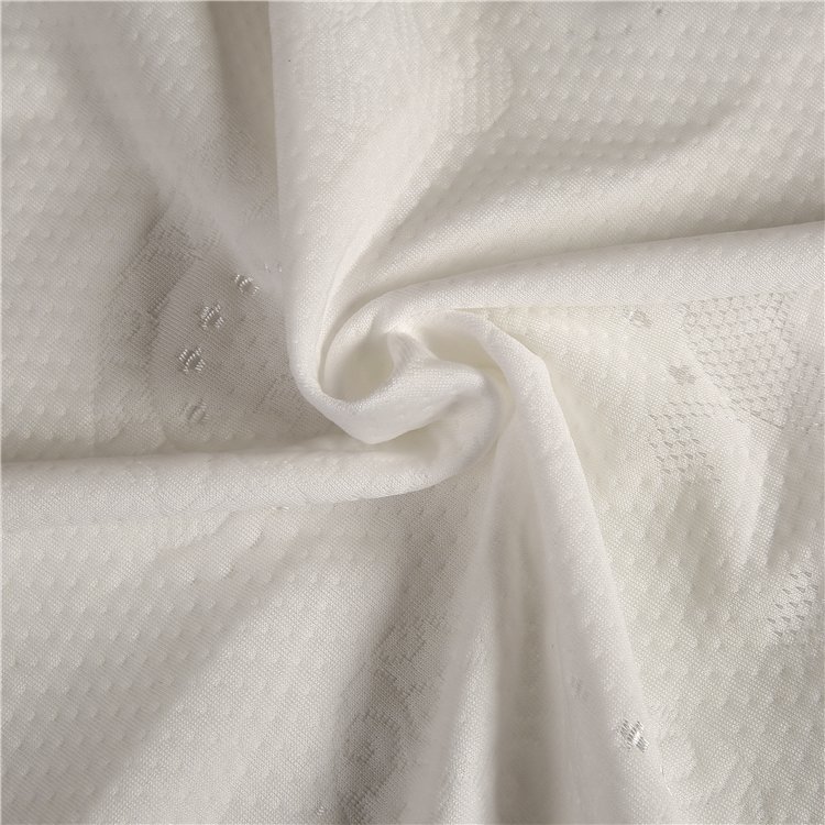Jacquard Knit 100% Polyester Mattress Soft Shell Fabric Design 100% Dacron Fabric Customized knitted mattress fabric