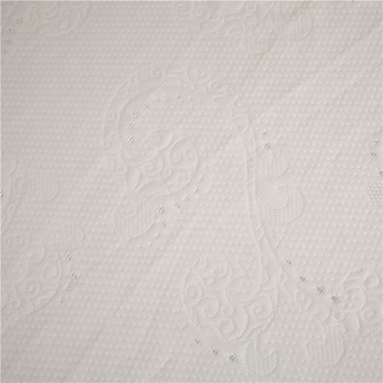 Jacquard Knit 100% Polyester Mattress Soft Shell Fabric Design 100% Dacron Fabric Customized knitted mattress fabric