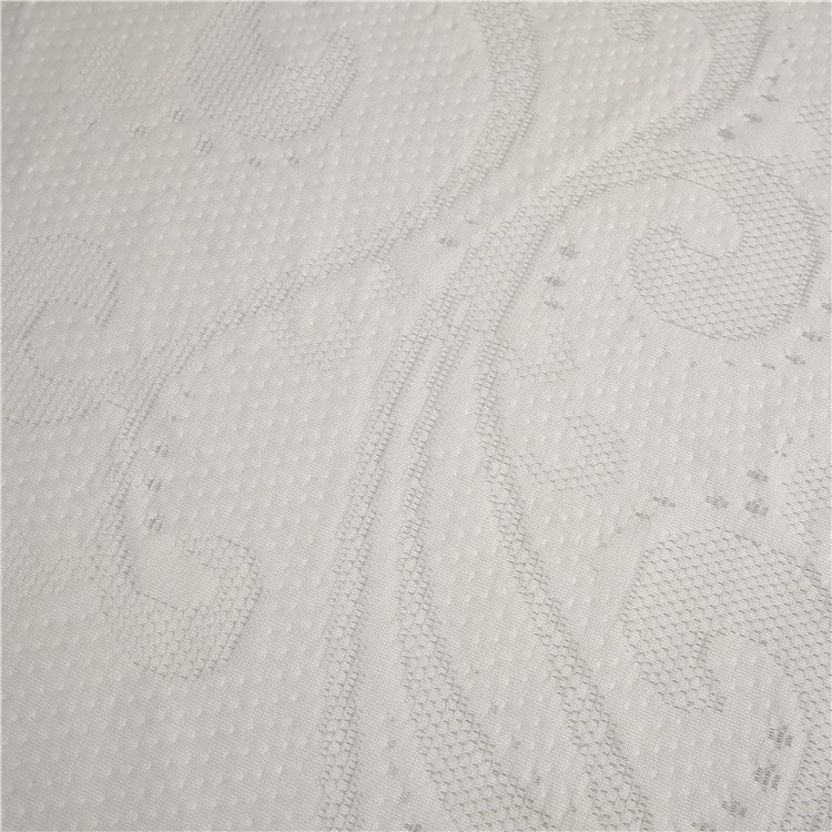 Jacquard Knit 100% Polyester Mattress Soft Shell Fabric Design 100% Dacron Fabric Customized knitted mattress fabric