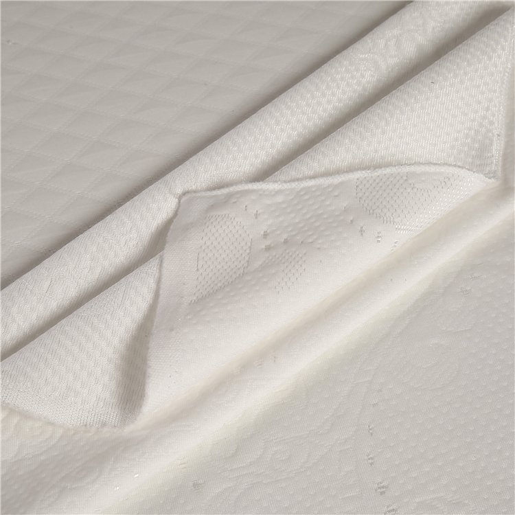 Jacquard Knit 100% Polyester Mattress Soft Shell Fabric Design 100% Dacron Fabric Customized knitted mattress fabric