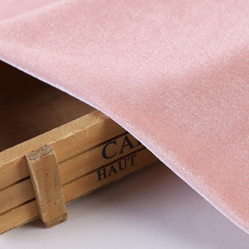 low price soft 310gsm 92% polyester 8% spandex satin knitted quilted upholstery 100% ks korean velvet fabric for clothing