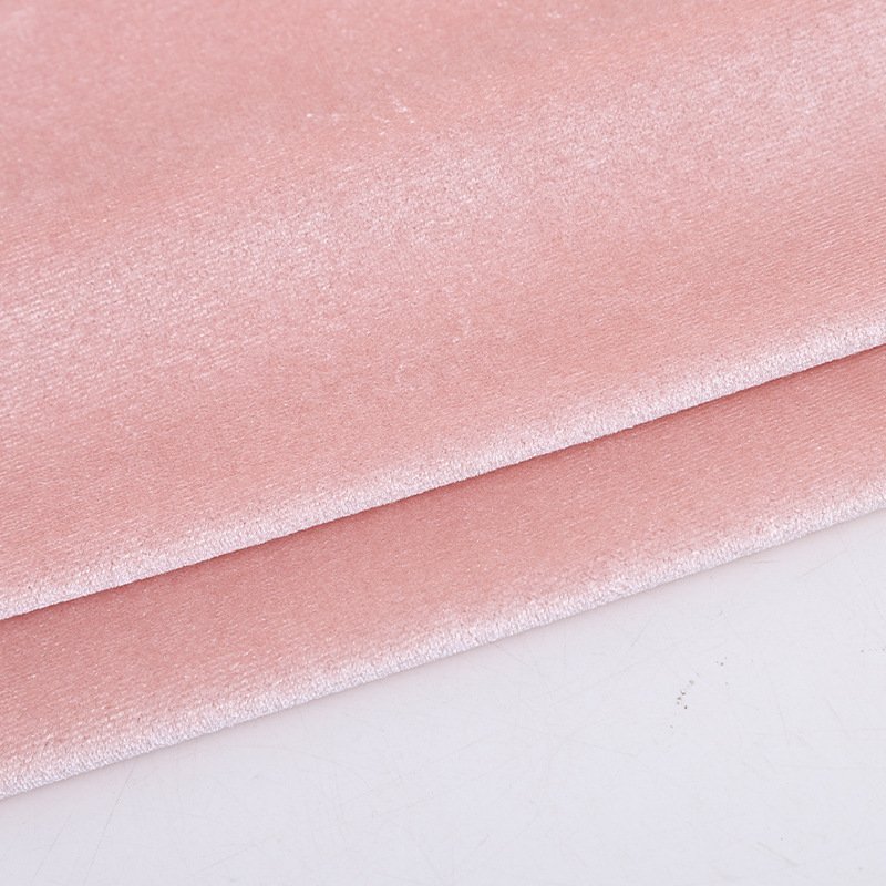 low price soft 310gsm 92% polyester 8% spandex satin knitted quilted upholstery 100% ks korean velvet fabric for clothing