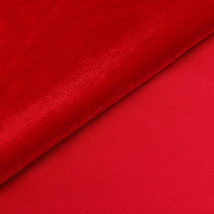low price soft 310gsm 92% polyester 8% spandex satin knitted quilted upholstery 100% ks korean velvet fabric for clothing