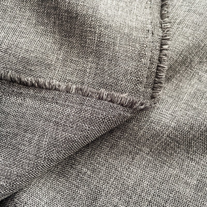 Bomar LYT-M004 100% Polyester Plain Linen Sofa Fabric Factory Stock Woven with Dyed Pattern Solid Color Cheaper Uplifting Fabric
