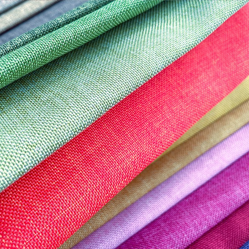 Bomar LYT-M004 100% Polyester Plain Linen Sofa Fabric Factory Stock Woven with Dyed Pattern Solid Color Cheaper Uplifting Fabric