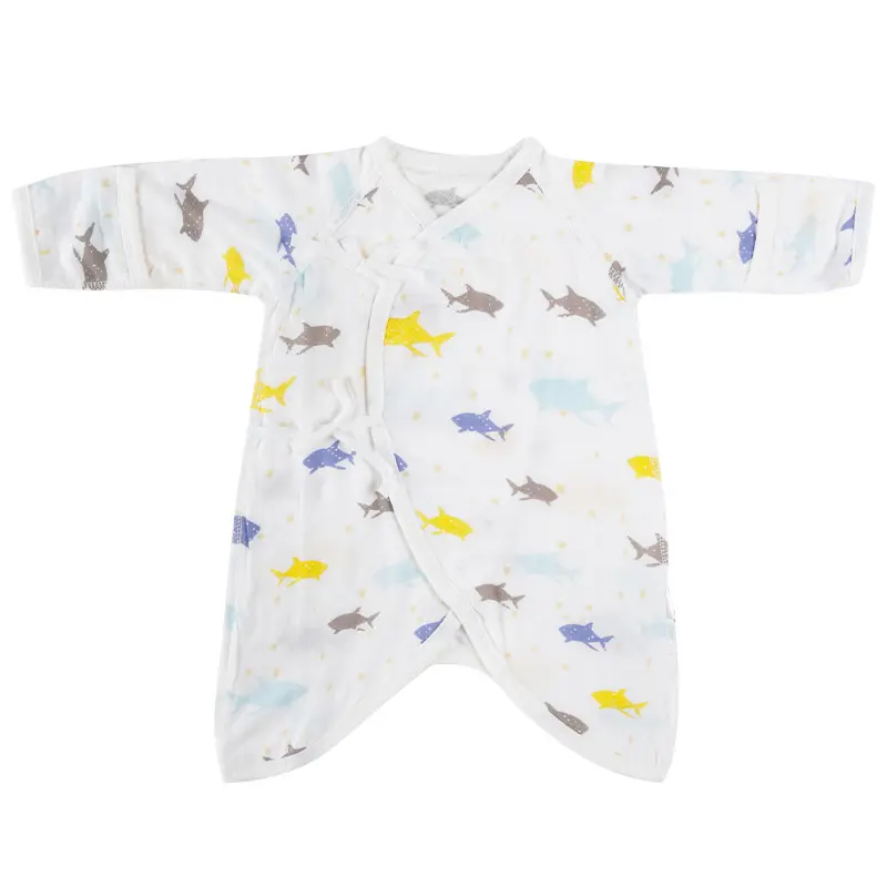 Customized Organic Cotton Bamboo Fabric Pajamas Soft Baby Rompers for Toddlers Long Sleeves Summer Sizes-12 and 18 Months