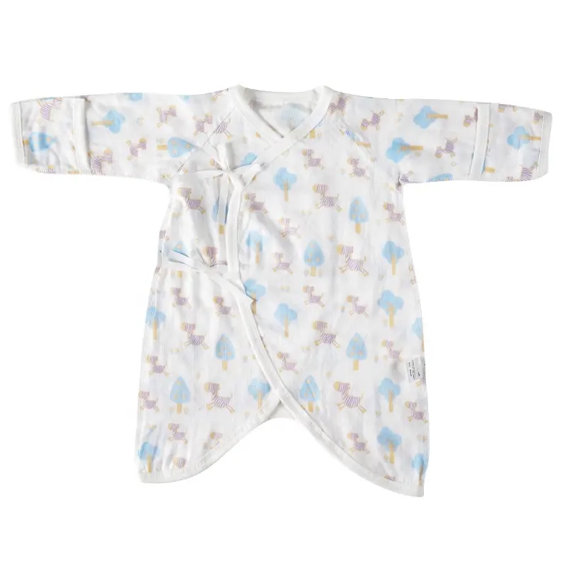 Customized Organic Cotton Bamboo Fabric Pajamas Soft Baby Rompers for Toddlers Long Sleeves Summer Sizes-12 and 18 Months