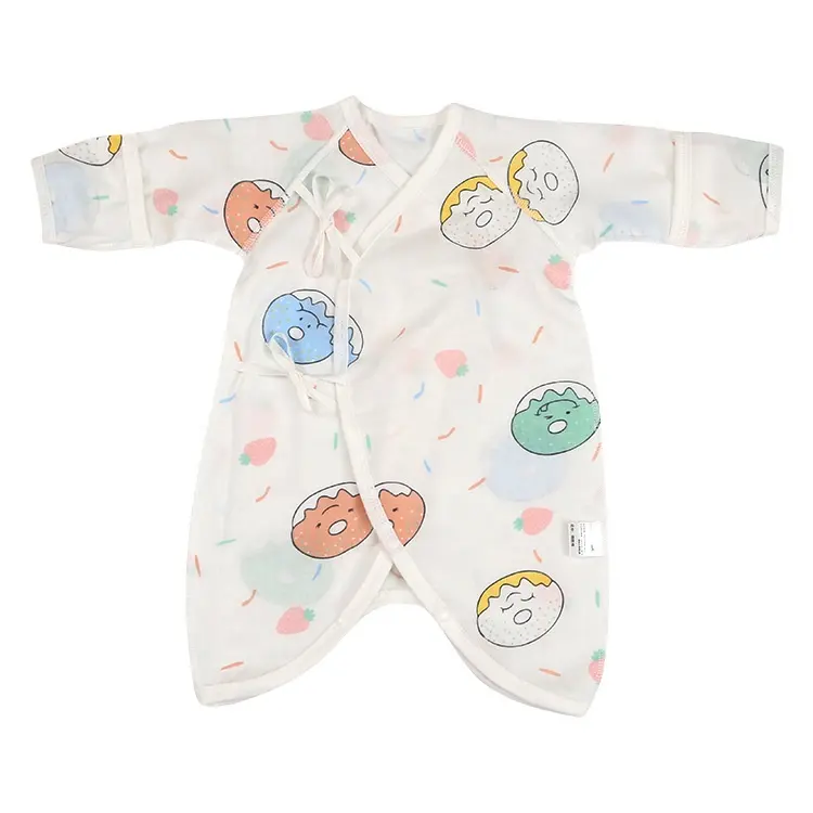 Customized Organic Cotton Bamboo Fabric Pajamas Soft Baby Rompers for Toddlers Long Sleeves Summer Sizes-12 and 18 Months