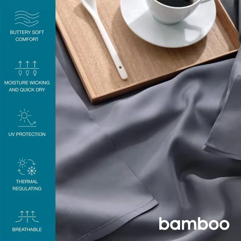 Wholesale Luxury Lyocell Bamboo Bed Sheets Customized 100% Bamboo Cover Set Soft Double Twin Size with Deep Pockets