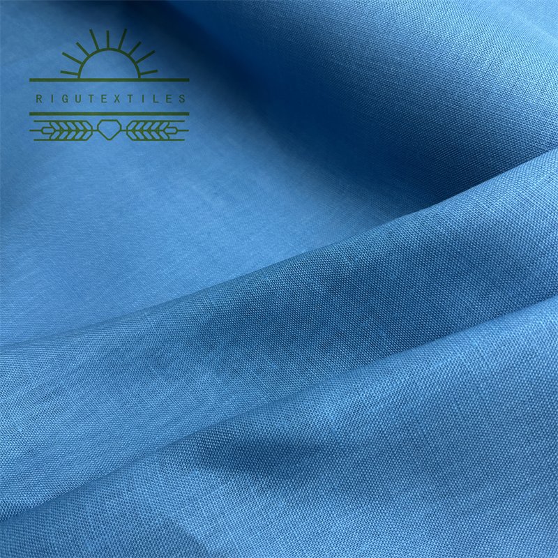 RIGU Textiles The Factory Outlet Water Stonewashed belgian flax Linen Fabric Floral For Clothing