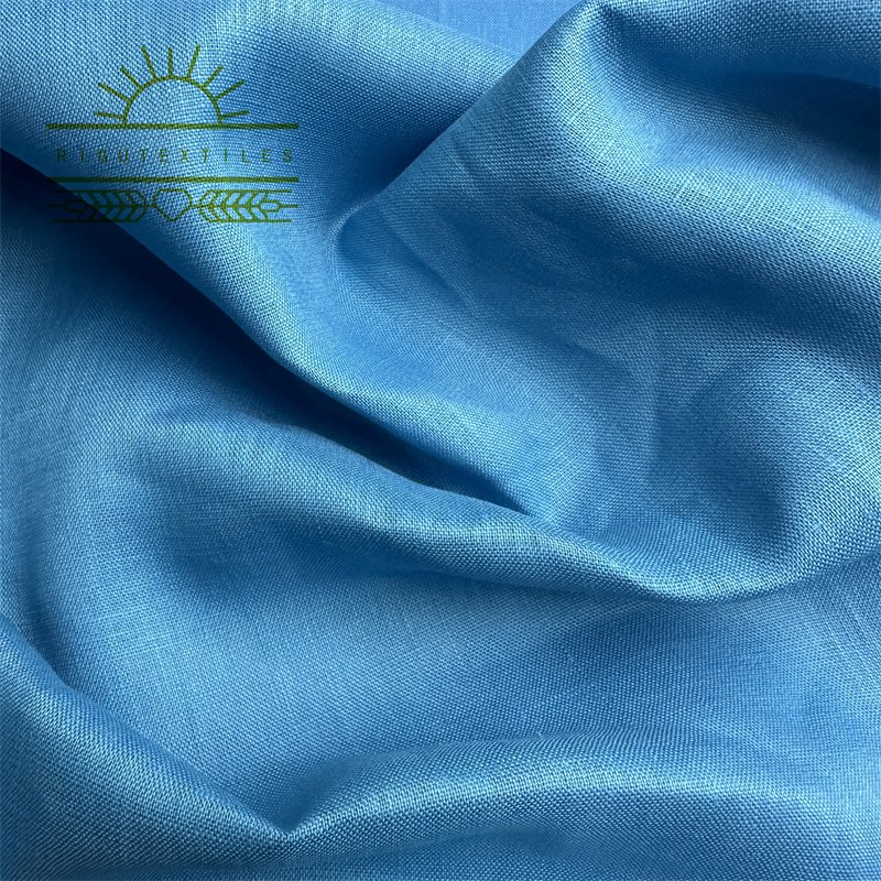 RIGU Textiles The Factory Outlet Water Stonewashed belgian flax Linen Fabric Floral For Clothing
