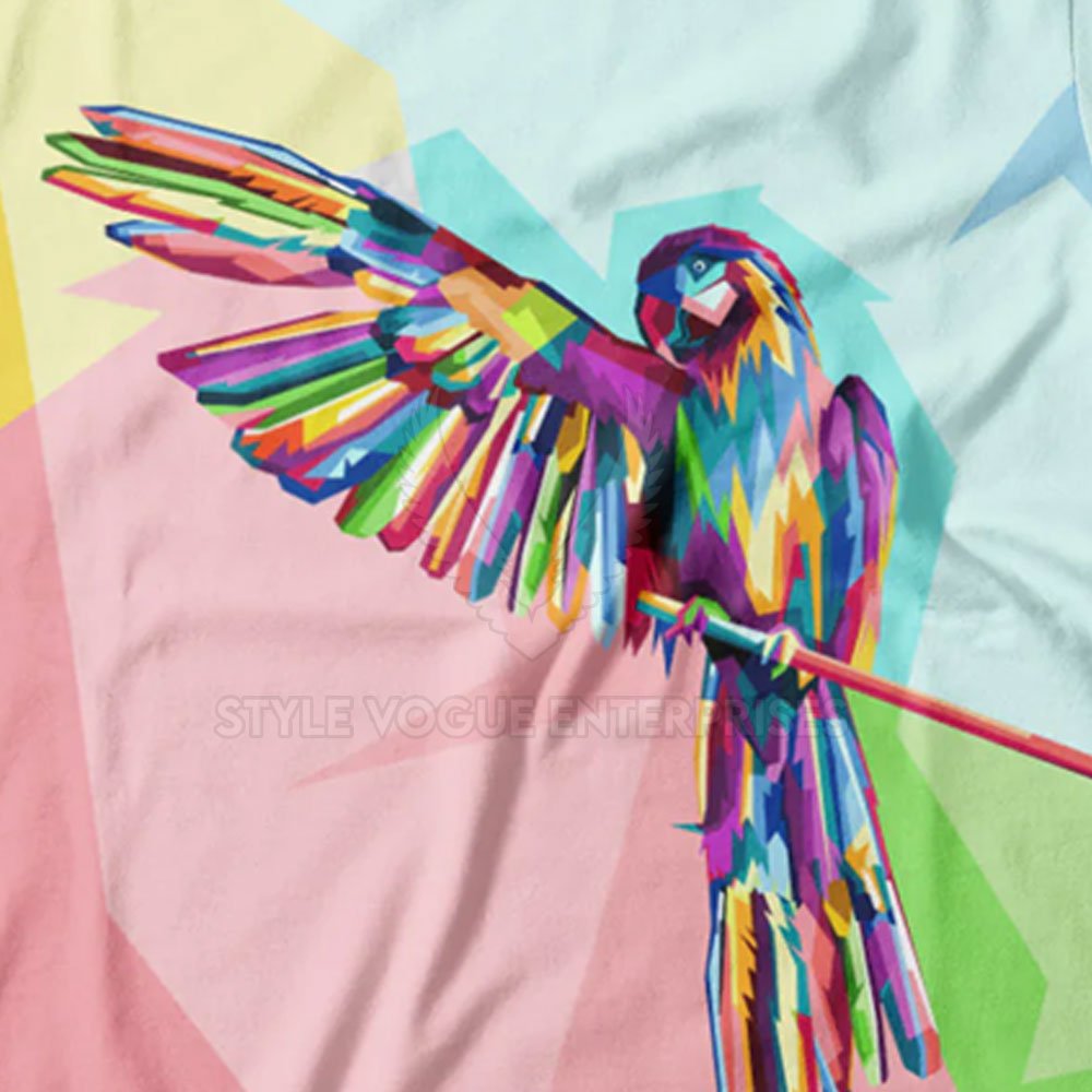 High Quality Custom Printed Men's T-Shirt Full Sublimation Design Soft Breathable Knitted Fabric Light High Quality Bulk Supply